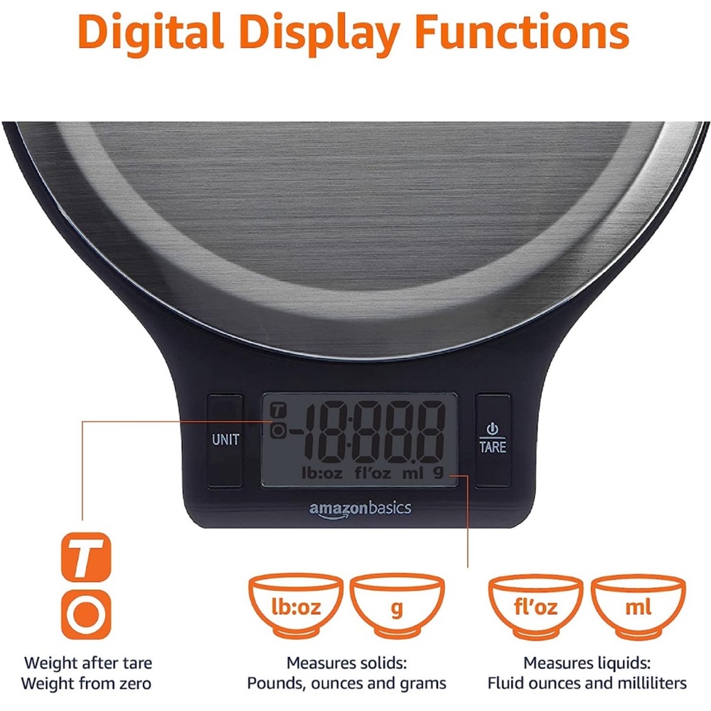 NWT Amazon Basics Kitchen Scale - Picture 3 of 6